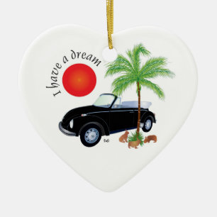 Ornement Cœur En Céramique I have a dream Ornament