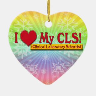 Ornement Cœur En Céramique I Heart My CLS LAB SCIENTIFIQUE