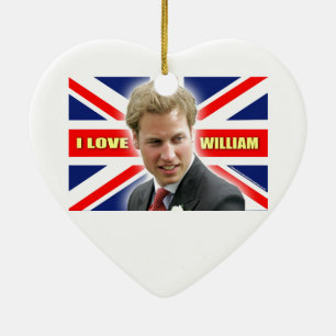 Ornement Cœur En Céramique I Love William