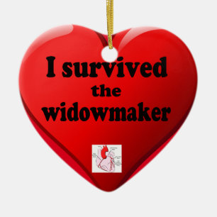 Ornement Cœur En Céramique J'ai survécu au Widowmaker