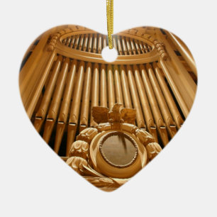 Ornement Cœur En Céramique J'aime l'ornement d'orgue - Leicester