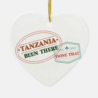 Ornement Cœur En Céramique La Tanzanie là fait cela
