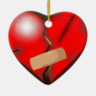 Ornement Cœur En Céramique Le coeur brisé
