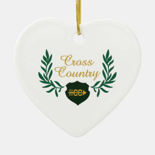 ORNEMENT CŒUR EN CÉRAMIQUE LE CREST DE PAYS CROISÉ