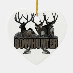 Ornement Cœur En Céramique Le trophée oppose Bowhunter