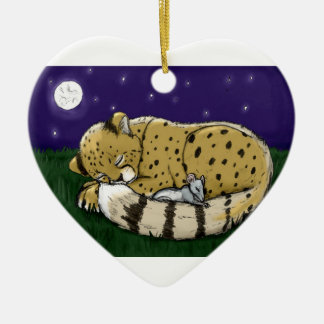 Ornement Cœur En Céramique "Lion+Ornement de LambPeace"