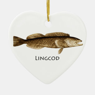 Ornement Cœur En Céramique Logo de Lingcod
