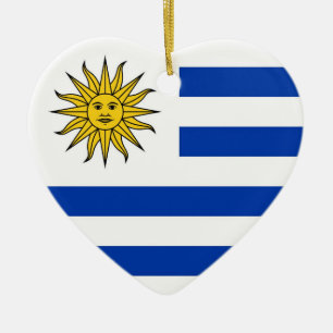 Ornement Cœur En Céramique L'Uruguay