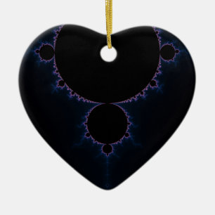 Ornement Cœur En Céramique Mandelbrot Set 10