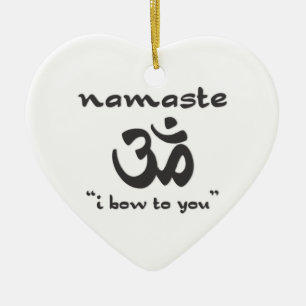 Ornement Cœur En Céramique Namaste - Je T'Ai Oublié