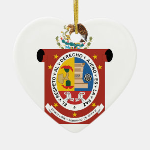 Ornement Cœur En Céramique Oaxaca, Mexique