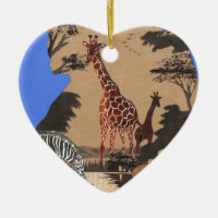 Ouganda - Carte de la faune - Imprimer