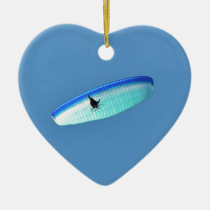Ornement Cœur En Céramique Parapente propulsé