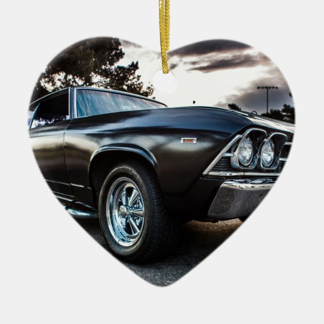 Ornement Cœur En Céramique Photographie 1969 de Chevelle (Devant)
