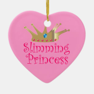Ornement Cœur En Céramique Régime de la princesse