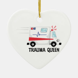 Ornement Cœur En Céramique Reine de traumatisme