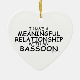 Ornement Cœur En Céramique Relation significative Bassoon