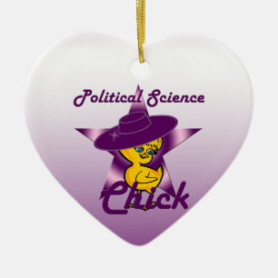 Ornement Cœur En Céramique Sciences politiques - Chic #9
