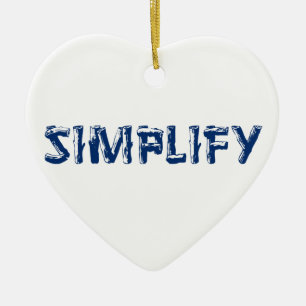 Ornement Cœur En Céramique Simplifier