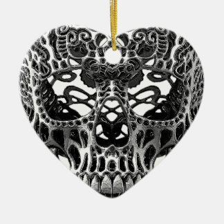 Ornement Cœur En Céramique Skull.png modelé