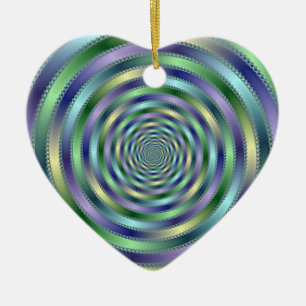 Ornement Cœur En Céramique Spinning