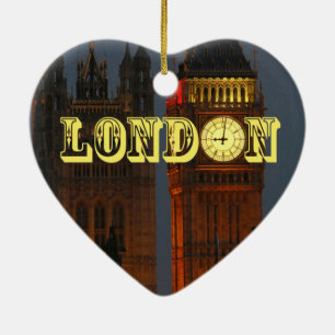 Ornement Cœur En Céramique Superbe photo London Pro