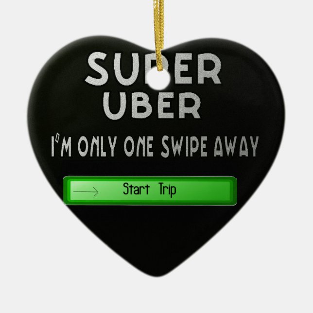 Ornement Cœur En Céramique uber superbe (Devant)