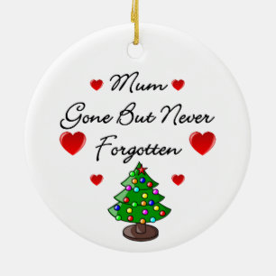 Ornement commémoratif en céramique d'arbre de Noël