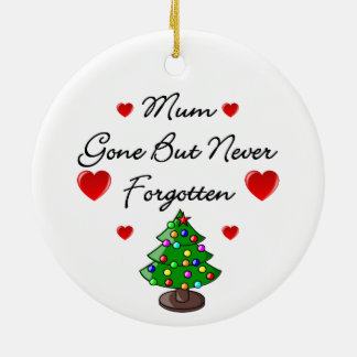 Ornement commémoratif en céramique d'arbre de Noël