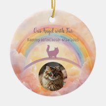 Ornement commémoratif en céramique pour chat persa