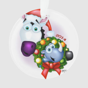 Ornement commémoratif énergique 2014 de Noël