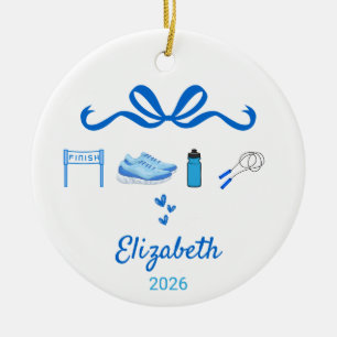 Ornement Coquette de course, cadeau semi-marathon