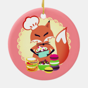 Ornement culinaire de Noël de boulangerie de chef