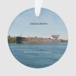Ornement d'acrylique de port de l'Indiana