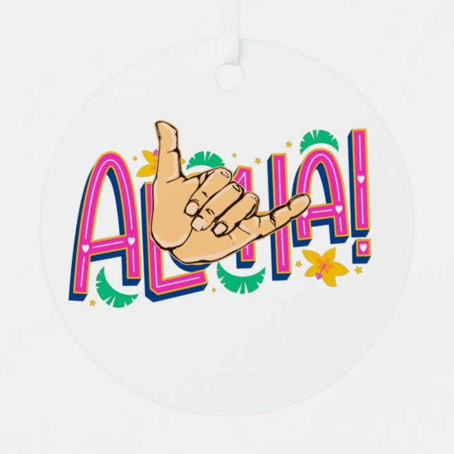 Ornement d'Aloha Hawaii (Recto)