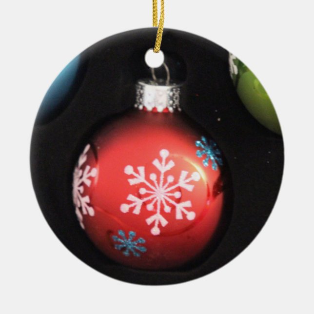 Ornement d'ampoule de Noël vintage (Devant)