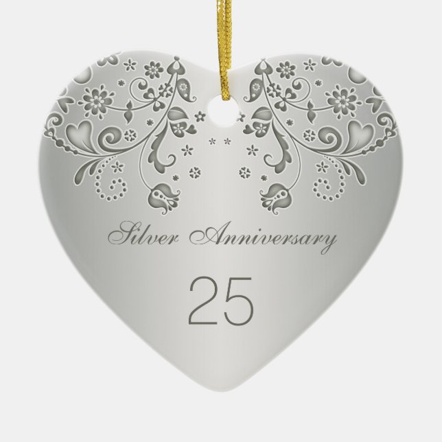 Ornement d'anniversaire de mariage de remous (Devant)