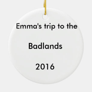 Ornement d'arbre de Noël de bad-lands