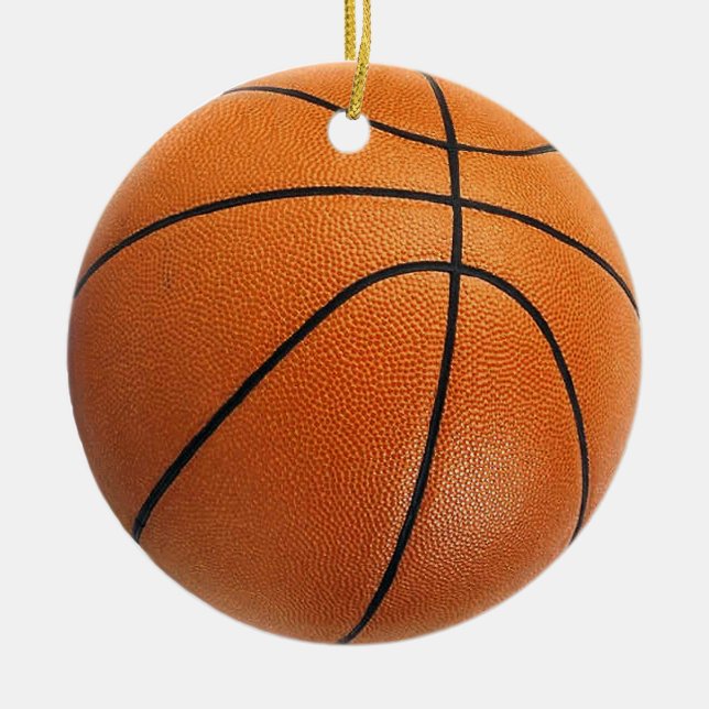 Ornement d'arbre de Noël de basket-ball (Devant)