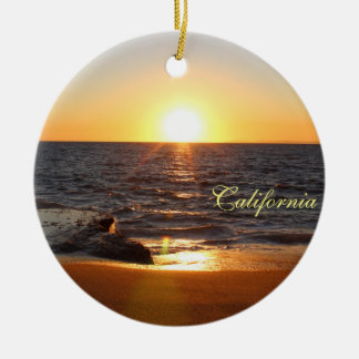 Ornement d'arbre de Noël des plages de Californie