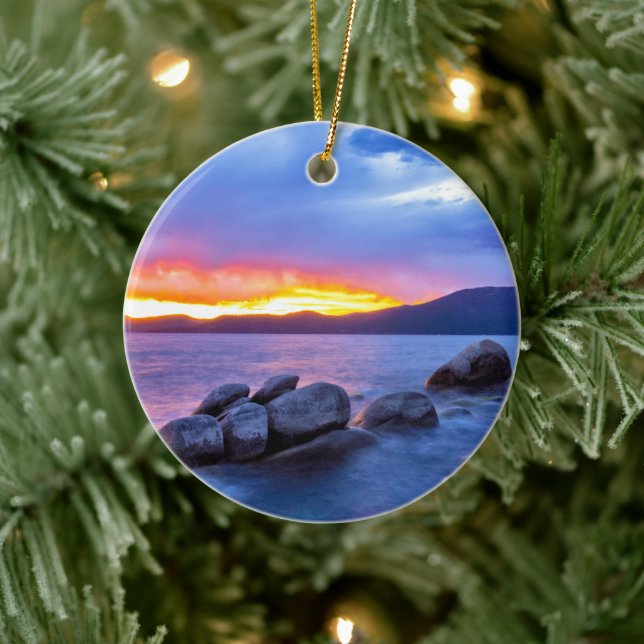 Ornement d'arbre de Noël du lac Tahoe (Arbre)