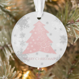 Ornement d'arbre de Noël rose