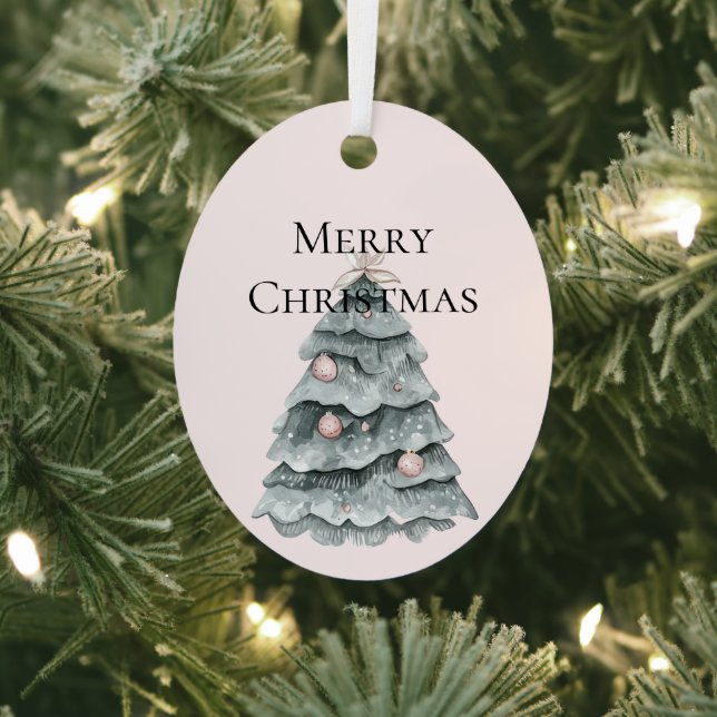 Ornement d'arbre de Noël rose vif (Insitu)