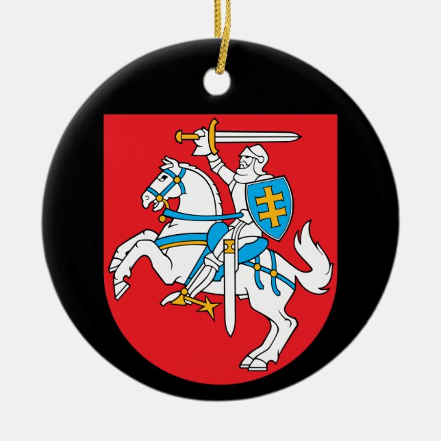 Ornement d'arbre de Noël Vytis en Lituanie (Devant)