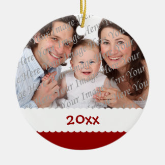 Ornement daté de photo de Noël