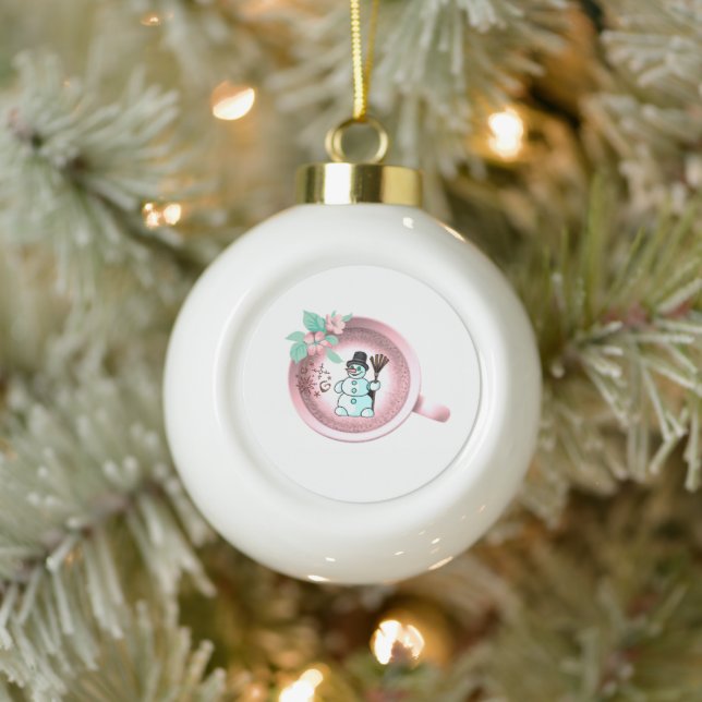 Ornement de bal en céramique de Noël, Céramique de (Arbre)