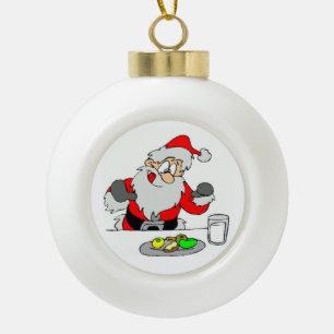 Ornement de bal en céramique/Père Noël