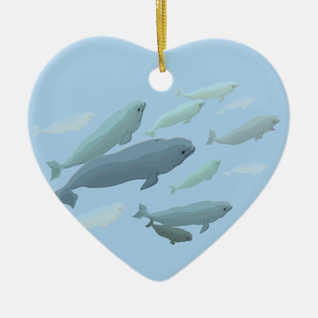Ornement de baleine personnalisé par ornement de (Devant)