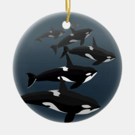 Ornement de baleine personnalisé par ornement de