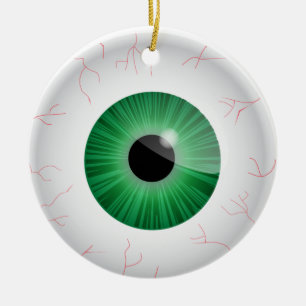 Ornement de balle de sang verte
